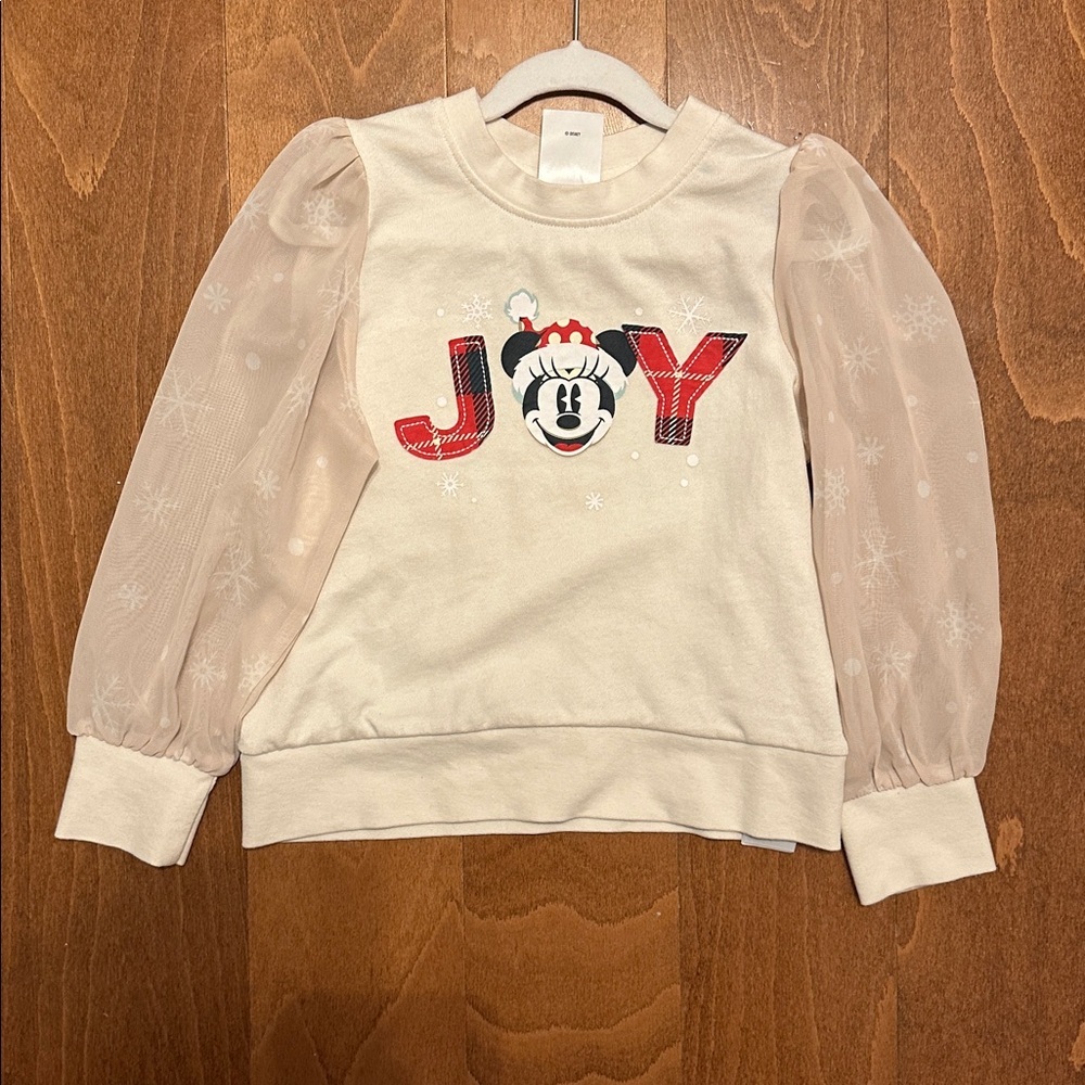 Disney‎ Holiday Minnie Mouse Top Blouse size 14